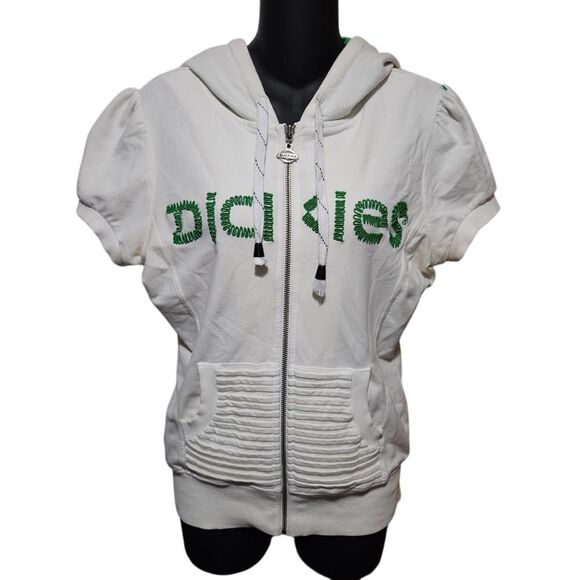 Dickies Short Sleeve Zip Up‎ Hoodie Vest - Picture 1 of 8